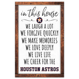 Houston Astros Sign 11x17 Wood In This House-0