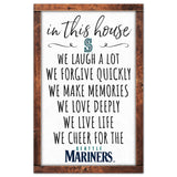 Seattle Mariners Sign 11x17 Wood In This House-0