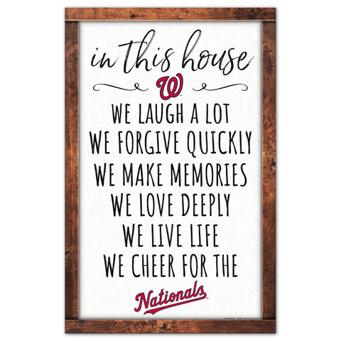 Washington Nationals Sign 11x17 Wood In This House-0