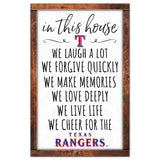 Texas Rangers Sign 11x17 Wood In This House-0