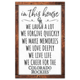 Colorado Rockies Sign 11x17 Wood In This House-0