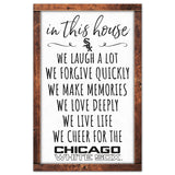 Chicago White Sox Sign 11x17 Wood In This House-0