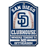 San Diego Padres Sign 11x17 Wood Clubhouse-0