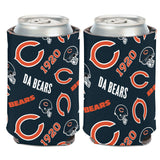Chicago Bears Can Cooler Scatterprint Design-0