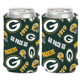 Green Bay Packers Can Cooler Scatterprint Design-0