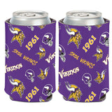 Minnesota Vikings Can Cooler Scatterprint Design-0