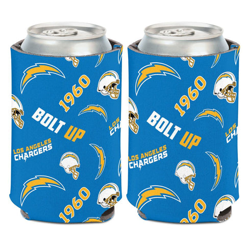 Los Angeles Chargers Can Cooler Scatterprint Design-0
