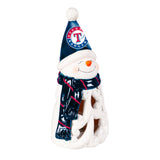 Texas Rangers Statue 8 Inch LED Snowman-0