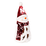 Nebraska Cornhuskers Statue 8 Inch LED Snowman-0