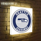 Seattle Seahawks Sign Light Up Wall Style-0