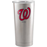 Washington Nationals Travel Tumbler 20oz Ultra Silver-0