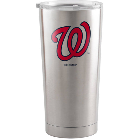 Washington Nationals Travel Tumbler 20oz Ultra Silver-0