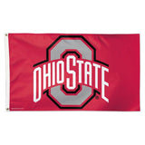 Ohio State Buckeyes Flag 3x5 Deluxe Style Red-0