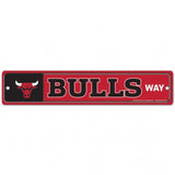 Chicago Bulls Sign 3.75x19 Plastic Street Style-0
