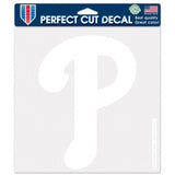 Philadelphia Phillies Decal 8x8 Perfect Cut White - Special Order-0