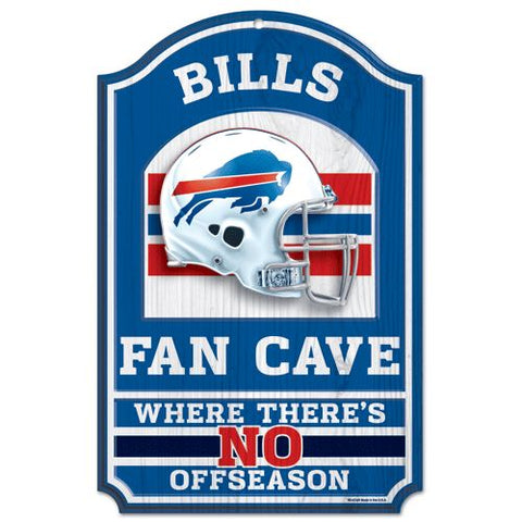 Buffalo Bills Sign 11x17 Wood Fan Cave Design-0
