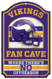 Minnesota Vikings Sign 11x17 Wood Fan Cave Design-0