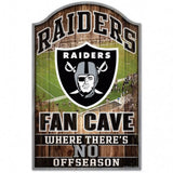 Las Vegas Raiders Sign 11x17 Wood Fan Cave Design-0
