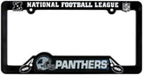 Carolina Panthers License Plate Frame Plastic Black-0