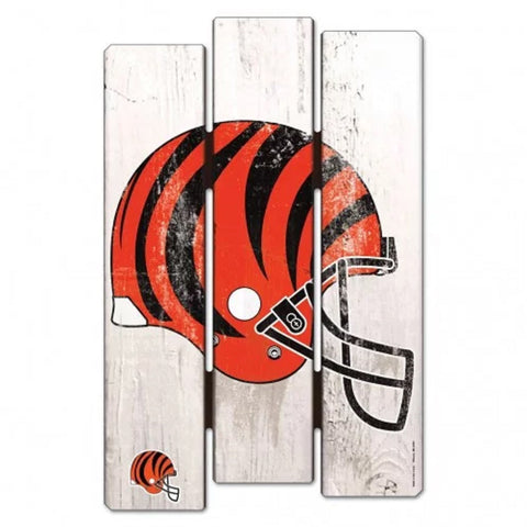 Cincinnati Bengals Sign 11x17 Wood Fence Style-0