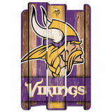 Minnesota Vikings Sign 11x17 Wood Fence Style-0