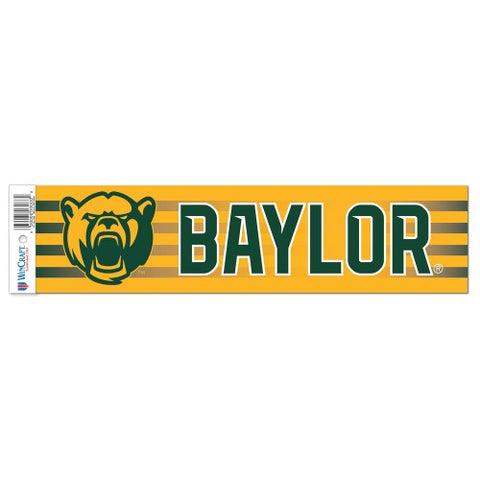 Baylor Bears Decal 3x12 Bumper Strip Style - Special Order-0