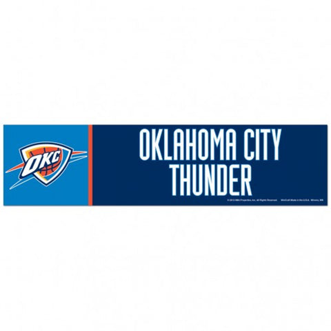 Oklahoma City Thunder Decal 3x12 Bumper Strip Style - Special Order-0