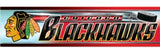 Chicago Blackhawks Decal 3x12 Bumper Strip Style - Special Order-0