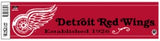 Detroit Red Wings Bumper Sticker-1