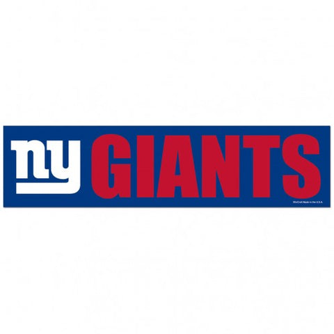 New York Giants Decal 3x12 Bumper Strip Style - Special Order-0