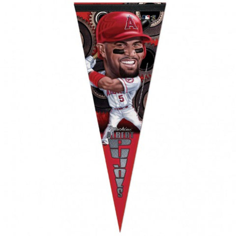 Los Angeles Angels Pennant 12x30 Premium Style Albert Pujols Design CO-0