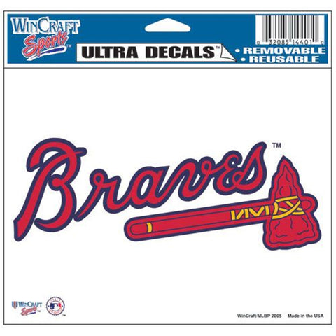 Atlanta Braves Decal 5x6 Ultra Color-0