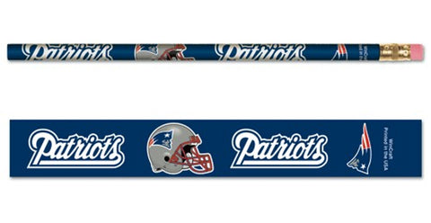 New England Patriots Pencil 6 Pack-0