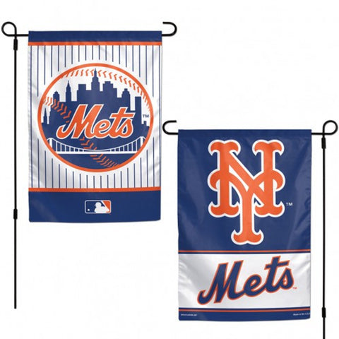 New York Mets Flag 12x18 Garden Style 2 Sided-0