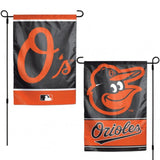 Baltimore Orioles Flag 12x18 Garden Style 2 Sided-0