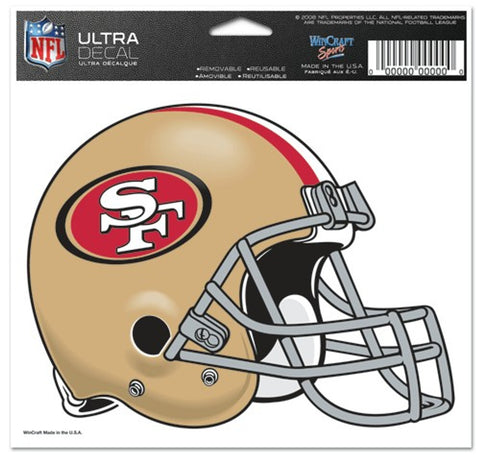 San Francisco 49ers Decal 5x6 Ultra Color-0