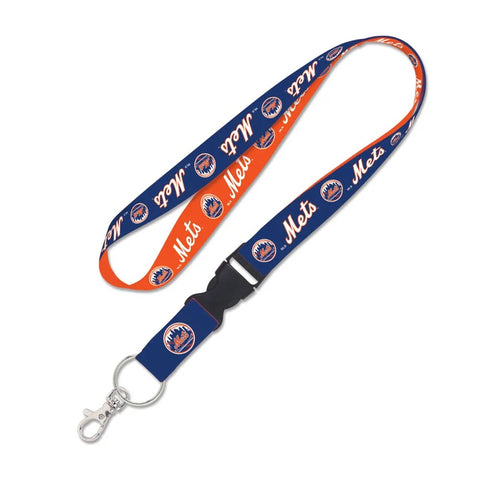 New York Mets Lanyard with Detachable Buckle Two Color Special Order-0