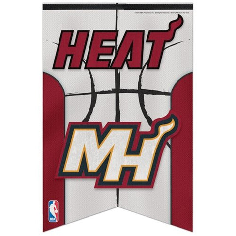 Miami Heat Banner 17x26 Pennant Style Premium Felt-0