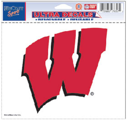 Wisconsin Badgers Decal 5x6 Ultra Color-0