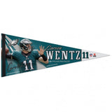 Philadelphia Eagles Pennant 12x30 Premium Style Carson Wentz Design - Special Order-0