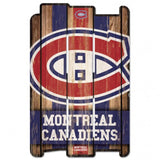 Montreal Canadiens Sign 11x17 Wood Fence Style - Special Order-0