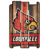 Louisville Cardinals Sign 11x17 Wood Fence Style - Special Order-0