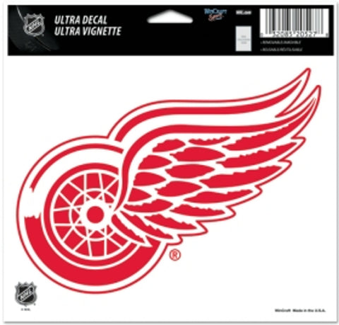 Detroit Red Wings Decal 5x6 Ultra Color-0