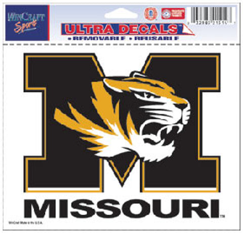 Missouri Tigers Decal 5x6 Multi Use Color-0