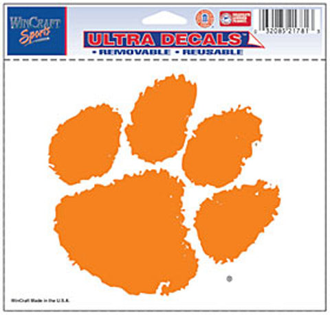 Clemson Tigers Decal 5x6 Ultra Color-0