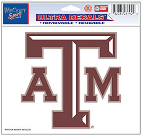 Texas A&M Aggies Decal 5x6 Ultra Color-0