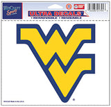 West Virginia Mountaineers Decal 5x6 Ultra Color-0