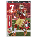 San Francisco 49ers Decal 11x17 Multi Use Colin Kaepernick Design-0