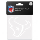 Houston Texans Decal 4x4 Perfect Cut White-0