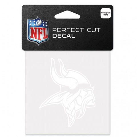 Minnesota Vikings Decal 4x4 Perfect Cut White-0